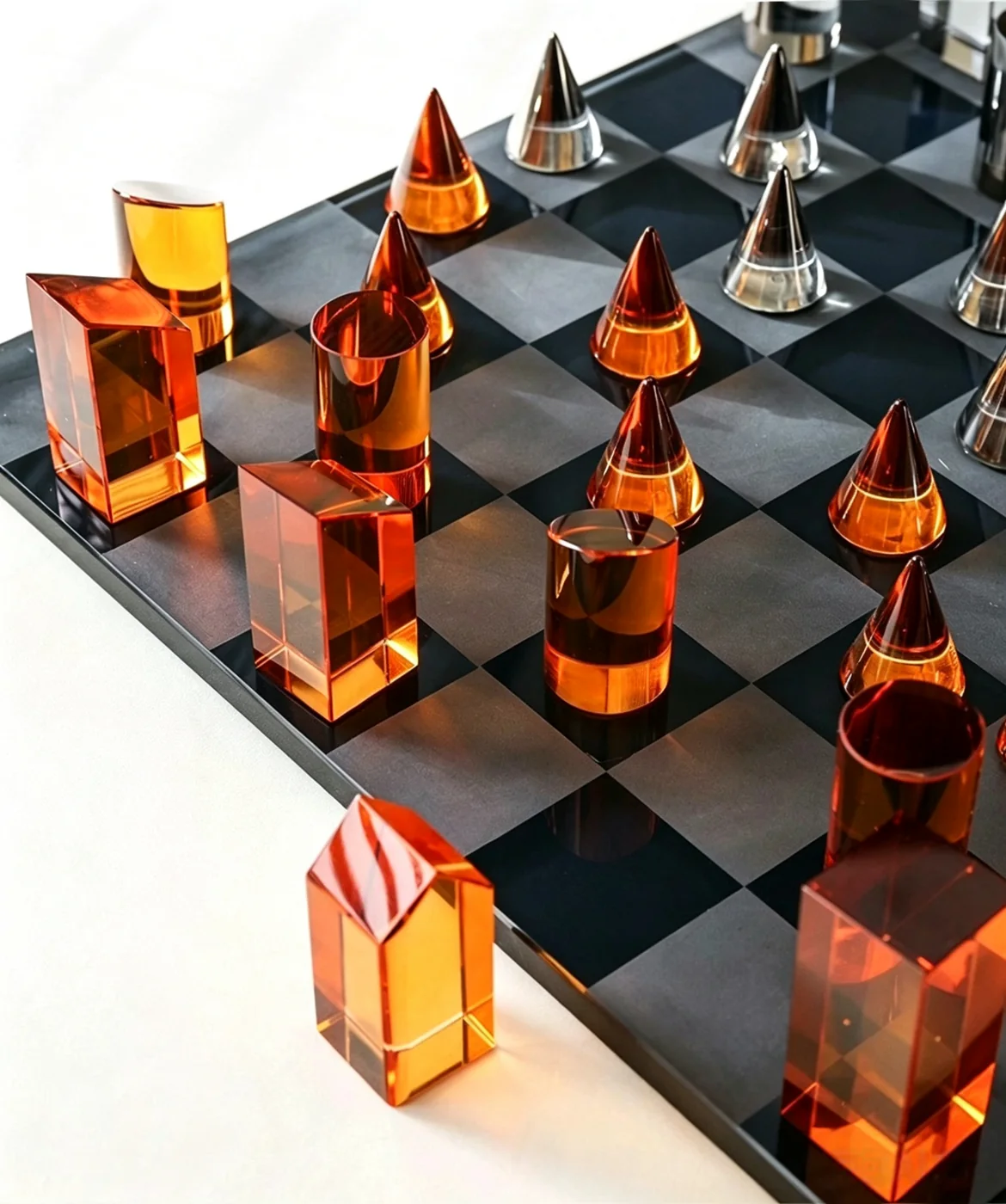 Acrylic chess collection