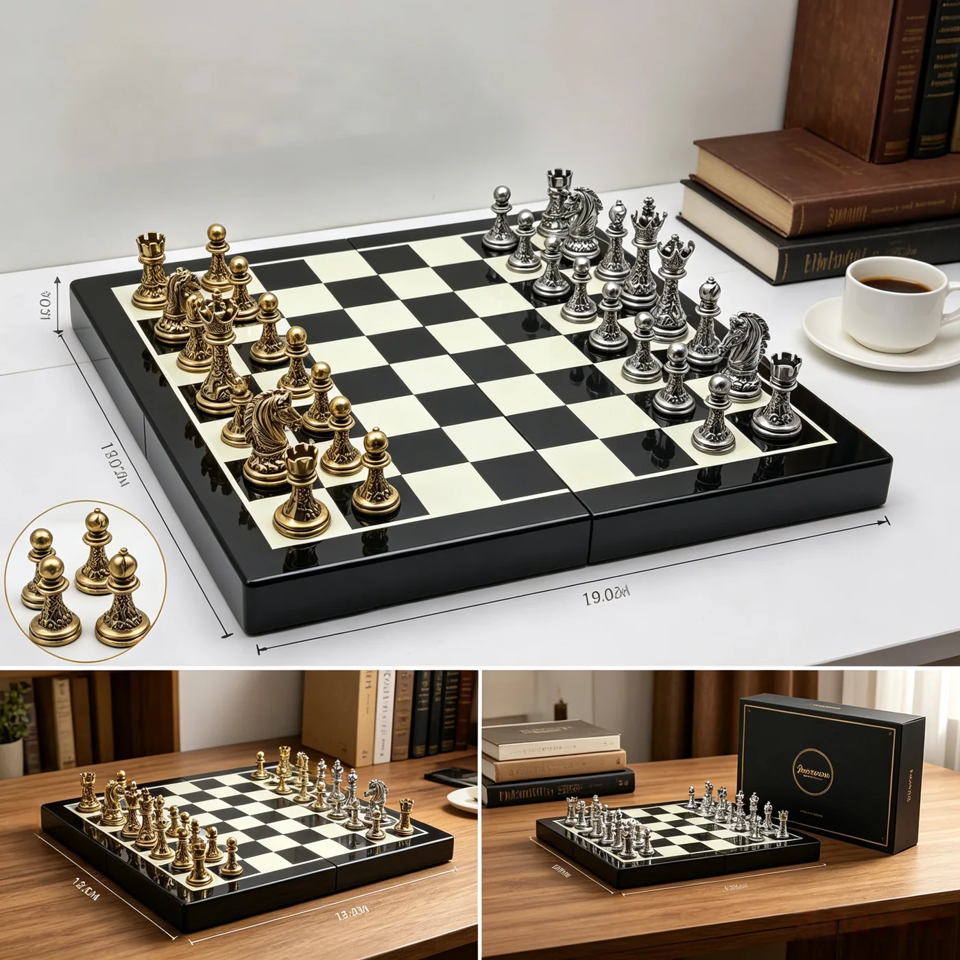 Metal chess collection